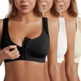 thumbnail image 1 of Samickarr Plus Size Compression Bras For Women Post Surgery Front Closure Women Lace Bralette Plus Size Vest Crop Wireless Lingerie Sexy Underwear Camisole Cute Bra, 1 of 1