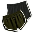 thumbnail image 1 of Samickarr Plus Size Dolphin Shorts For Women Athletic Shorts Yoga Gym Sport Shorts Yoga Dance Short Running Shorts Summer Shorts No Drawstring(2PC), 1 of 2