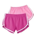 thumbnail image 1 of Samickarr Plus Size Dolphin Shorts For Women Athletic Shorts Yoga Gym Sport Shorts Yoga Dance Short Running Shorts Summer Shorts No Drawstring(2PC), 1 of 2