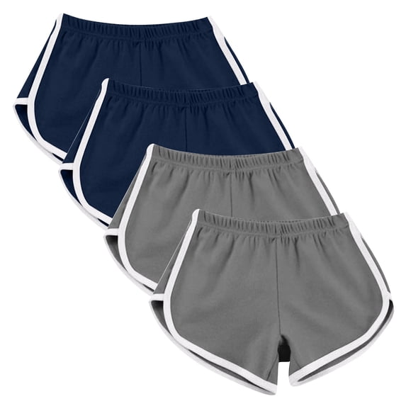 Samickarr Plus Size Dolphin Shorts For Women Athletic Shorts Yoga Gym Sport Shorts Yoga Dance Short Running Shorts Summer Shorts No Drawstring(4PC)