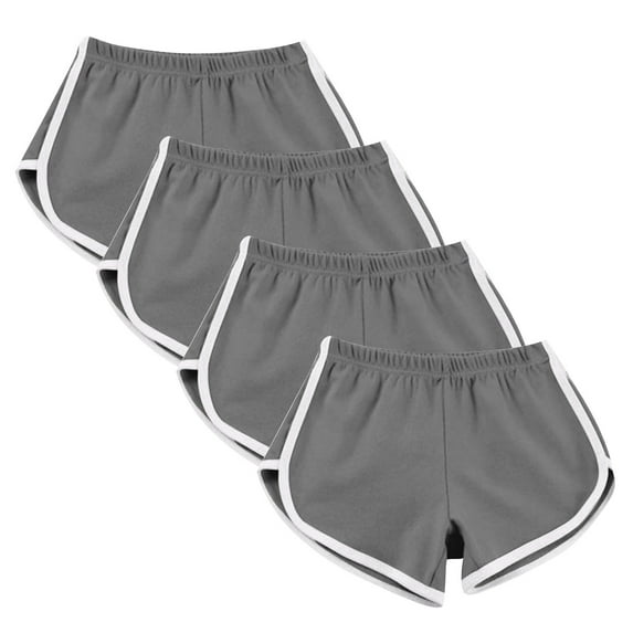 Samickarr Plus Size Dolphin Shorts For Women Athletic Shorts Yoga Gym Sport Shorts Yoga Dance Short Running Shorts Summer Shorts No Drawstring(4PC)