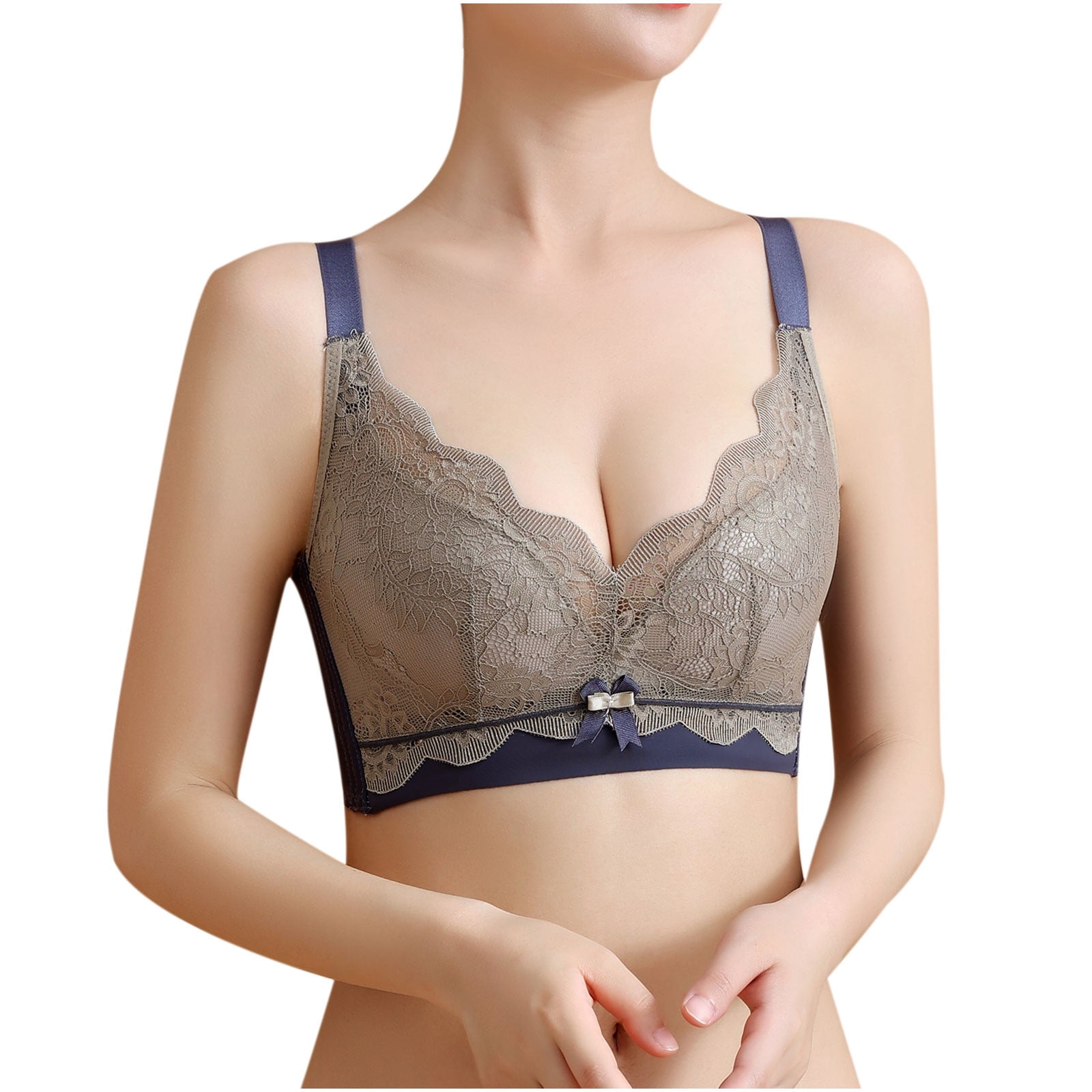 Samickarr Push Up Bras For Women Seamless Bras Lace Unlined