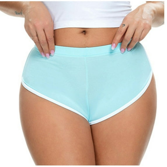 Samickarr Retro Dolphin Shorts For Women Sexy Booty Shorts Sports Yoga Gym Running Basic Slip Bike Shorts Capris Hot Pants