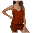 thumbnail image 1 of Samickarr Satin Silk Nightdress For Women Sexy Round Neck Sleeveless Nightgown Lace Chemise Nightdress Slip Dress Sleepwear Pajamas Lingerie With Chest Pads, 1 of 5