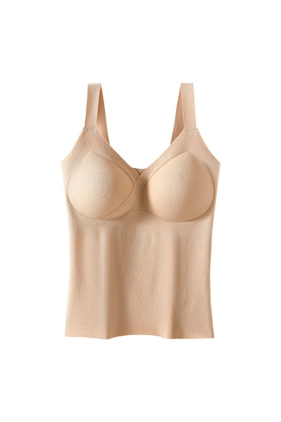Seamless Underwear for Women Casual Sleeveless Bras Vest Fall Lightweight Solid Color Warm Bottoming Tops