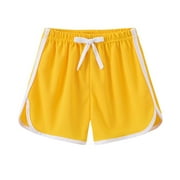 Samickarr Sports Shorts For Kids Girls Boys Running Athletic Shorts Dance Soccer Shorts Bike Shorts Dolphin Shorts For Girls Workout Shorts For Kids Activewear Drawstring Shorts