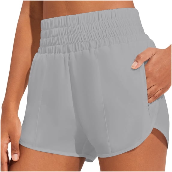 Samickarr Running Shorts For Women High Waisted Workout Shorts Yoga Sports Shorts With Pockets