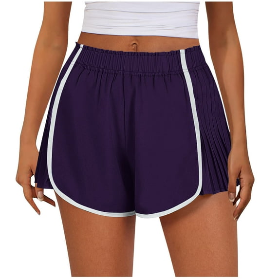 Samickarr Summer Savings Clearance!Running Shorts For Women High Waisted Bike Shorts Quick Drying Gym Sports Shorts Loose Fit Workout Athletic Yoga Shorts For Women With Pockets