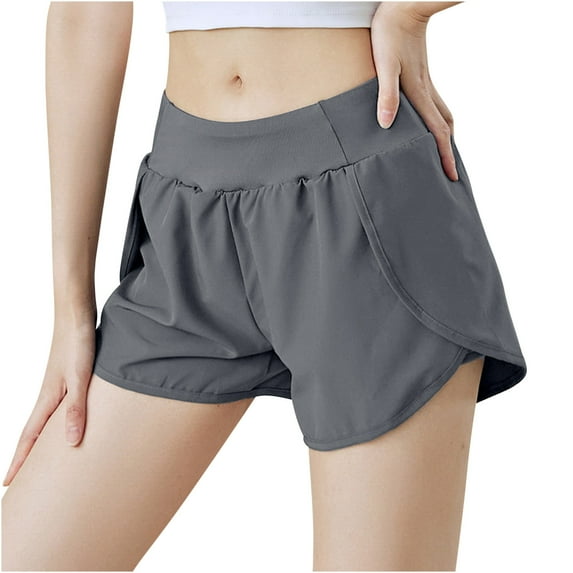 Samickarr Running Shorts For Women High Waisted Workout Shorts Yoga Sports Shorts With Pockets