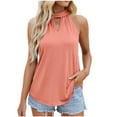 thumbnail image 1 of Samickarr Summer Tank Tops For Women Women Summer Sexy Fashion Solid Regular Round Neck Women Sleeveless Top Blouse, 1 of 5