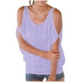 thumbnail image 1 of Samickarr Summer Tops For Men Going Out Tops Fashion Women Short Sleeve Garment Comfortable Breathable Round-Neck Blouses Tops, 1 of 6