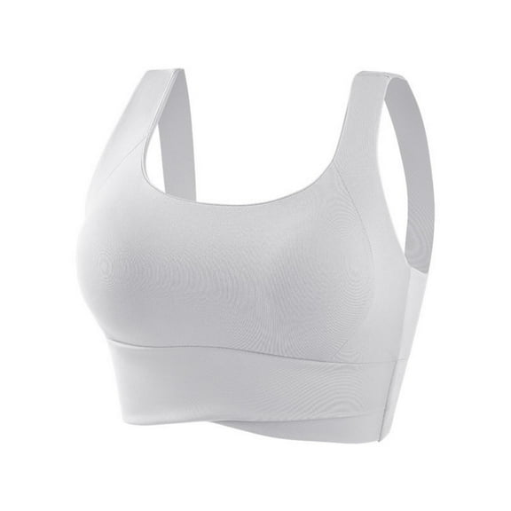 gakvbuo Support Sport Bras for Women No Underwire Women's Solid Color Fitness Yoga Shockproof Gathered Beautiful Back Underwear Sports Bra