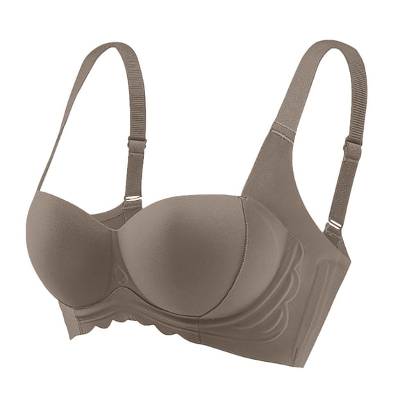 gakvbuo Support Wirefree Bra for Women No Underwire Wireless Seamless Wirefree Support Full Coverage Push Up Bra Women's Seamless Underwear Without Steel Rims Chest Sagging Wave Pattern Bra