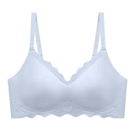 gakvbuo Support Wirefree Bra for Women No Underwire Wireless Seamless Wirefree Support Full Coverage Push Up Bra Women's Seamless Underwear Without Steel Rims Chest Sagging Wave Pattern Bra