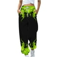 thumbnail image 1 of Samickarr Sweatpants for Women Fall Trendy Drawstring Elastic High Waist Cinch Bottom Baggy Jogger Pants Comfy Bottom Printed Casual Athletic Trousers, 1 of 5