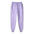 thumbnail image 1 of Samickarr Sweatpants for Women Trendy Cinch Bottom Elastic High Waisted Drawstring Fleece Adding Athletic Joggers Trousers Solid Color Casual Pants with Pockets, 1 of 8