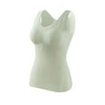 thumbnail image 1 of Gswybco Thermal Underwear Tops for Women Casual Sleeveless Tank Tops Fall Soft Loose Solid Color Warm Bottoming Tops, 1 of 9