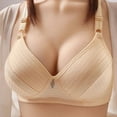 thumbnail image 1 of Samickarr Wireless Support Bras for Women Full Coverage Gathered Up Plus Size Jaquard Lingerie Comfort Breathable Minimizer Bras Adjustable Daily Underwear Bralettes, 1 of 3