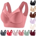 thumbnail image 1 of gakvbuo Wireless Support Bras For Women Full Coverage Plus Size Bras Post-Surgery Bra Strapless Lace Underwear Wirefree Bralette Bra Yoga Sports Bra, 1 of 9