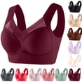 thumbnail image 1 of gakvbuo Wireless Support Bras For Women Full Coverage Plus Size Bras Post-Surgery Bra Strapless Lace Underwear Wirefree Bralette Bra Yoga Sports Bra, 1 of 9