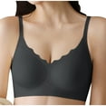 thumbnail image 1 of Samickarr Wireless Support Bras for Women Ice-Silk Full Coverage Lifting Gathered Up Lingerie Soft Breathable Bras Fixed Cup Seamless Daily Underwear Bralettes, 1 of 3