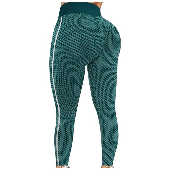 Samickarr Women High Waist Yoga Pants Tummy Control Stretchy Workout Ruched Butt Lift Booty Scrunch Textured Tights Anti Cellulite Leggings