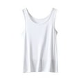 thumbnail image 1 of Samickarr Womens Tank Tops Sleeveless Round Neck T-shirt Solid Color Pullover Home Top Thin Loose Bottoming Shirt, 1 of 7