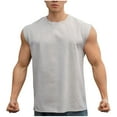 thumbnail image 1 of Npasoilc Workout Tank Tops for Men Wide Shoulder Sleeveless Round Neck Pullover Vest Soft Comfort Gym Athletic Shirts Casual Sports Muscle T-Shirts, 1 of 4