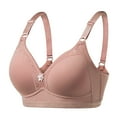 thumbnail image 1 of gakvbuo front open bras for women button front Wireless Support Bras For Women Full Coverage Plus Size Bras Post-Surgery Bra Wirefree Bralette Minimizer Bra For Everyday Comfort, 1 of 8