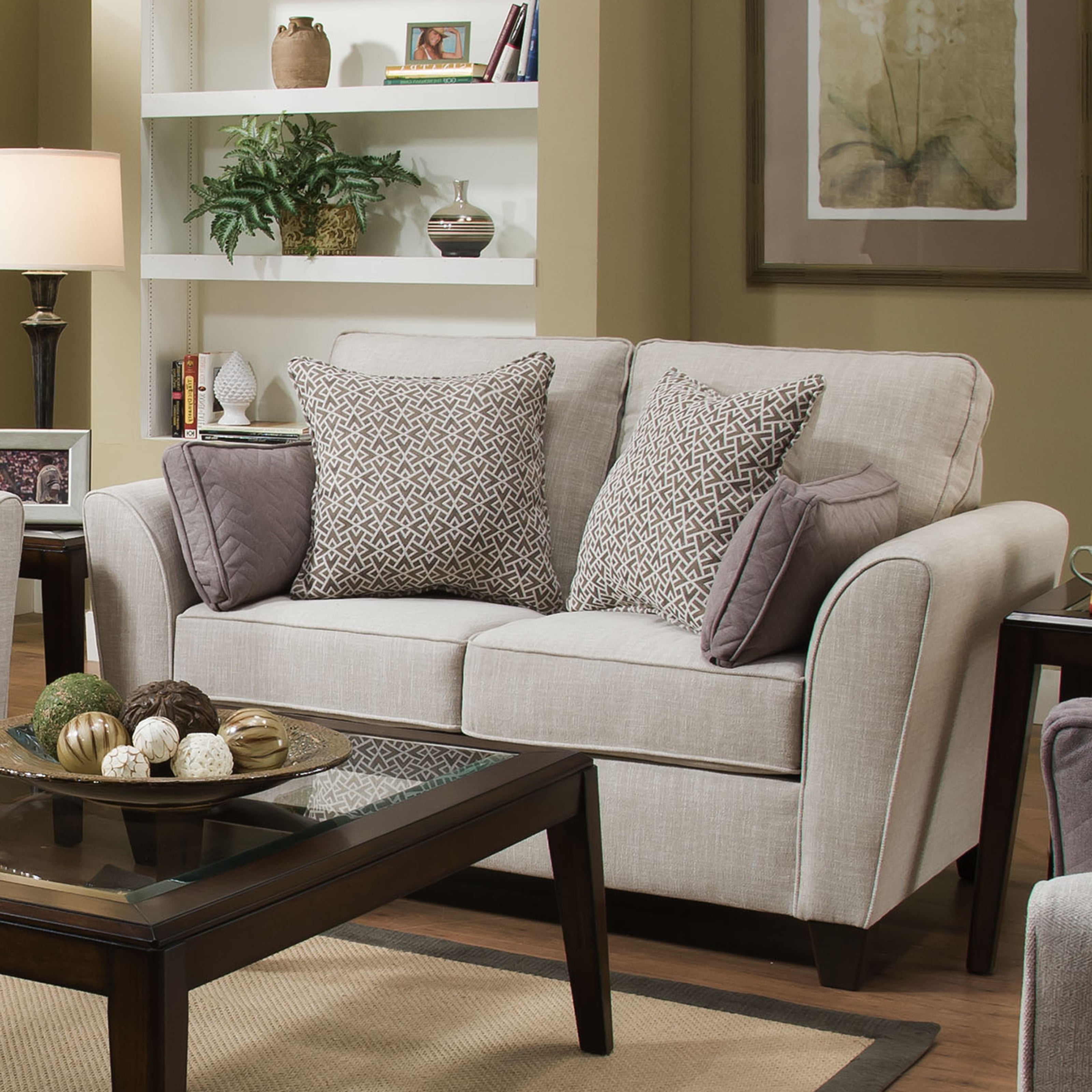 Flared arm sales loveseat