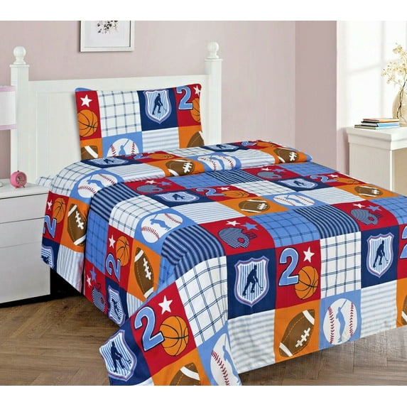 Samimport-2011 3-Piece Multicolor Microfiber Bed Sheet Set, Twin – Super Soft