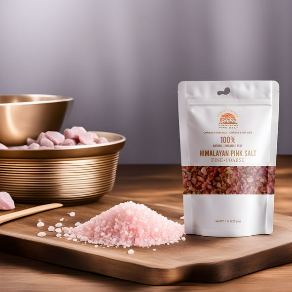 Samin's Arden Himalayan Pink Salt Coarse Grain, 84+ Trace Mineral 1 LBS Bag