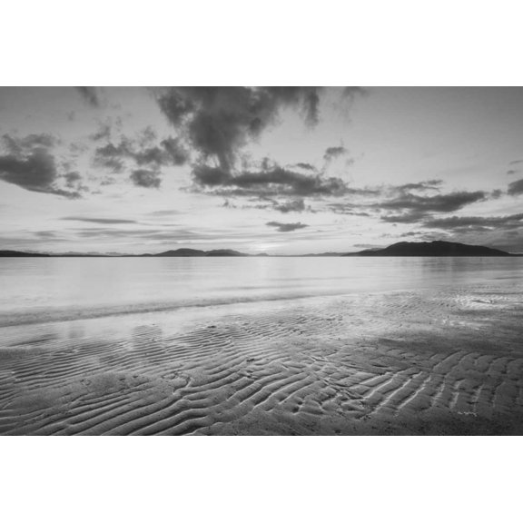 Samish Bay Sunset II BW Poster Print by Alan Majchrowicz (20 x 28)
