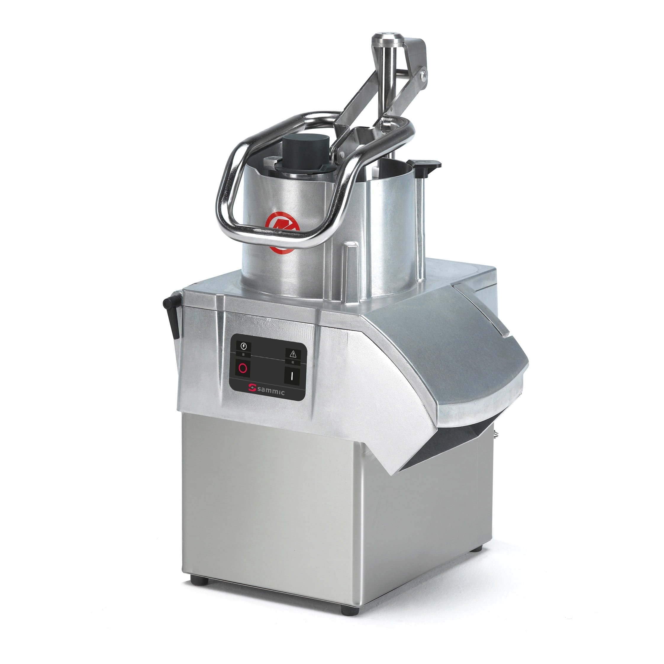 Sammic CA-41 Vegetable Prep Machine, Commercial Food Processor, 1300 lb/hr, 365 RPM Fixed Speed, 1/8" Slicing & Shredding Discs, Continuous Feed Hopper, Stainless Steel, Countertop, 120V