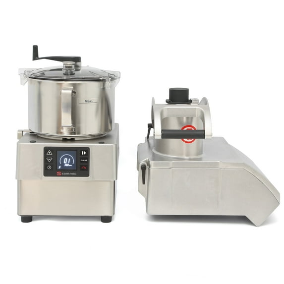 Sammic CK-35V Combination Food Processor, 5.8 Qt Bowl, Variable Speed, Reverse Function, Continuous Feed & Batch Modes, LED Digital Controls, 3 HP Motor, 120V, Stainless Steel