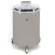 Sammic ES-200 Commercial Salad Spinner, 26 lb Capacity, 2-Speed, 900 RPM, Stainless Steel Basket, Clear Self-Opening Lid, Locking Casters, Portable, High-Volume Lettuce Dryer