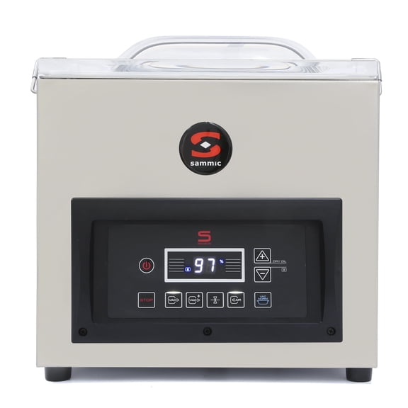 Sammic SE-316 Vacuum Packing Machine, Countertop, 13 Sealing Bar, Sensor-Controlled Busch Pump, 560 ft/hr Capacity, Double Seal System, Stainless Steel, Digital Display, 120V
