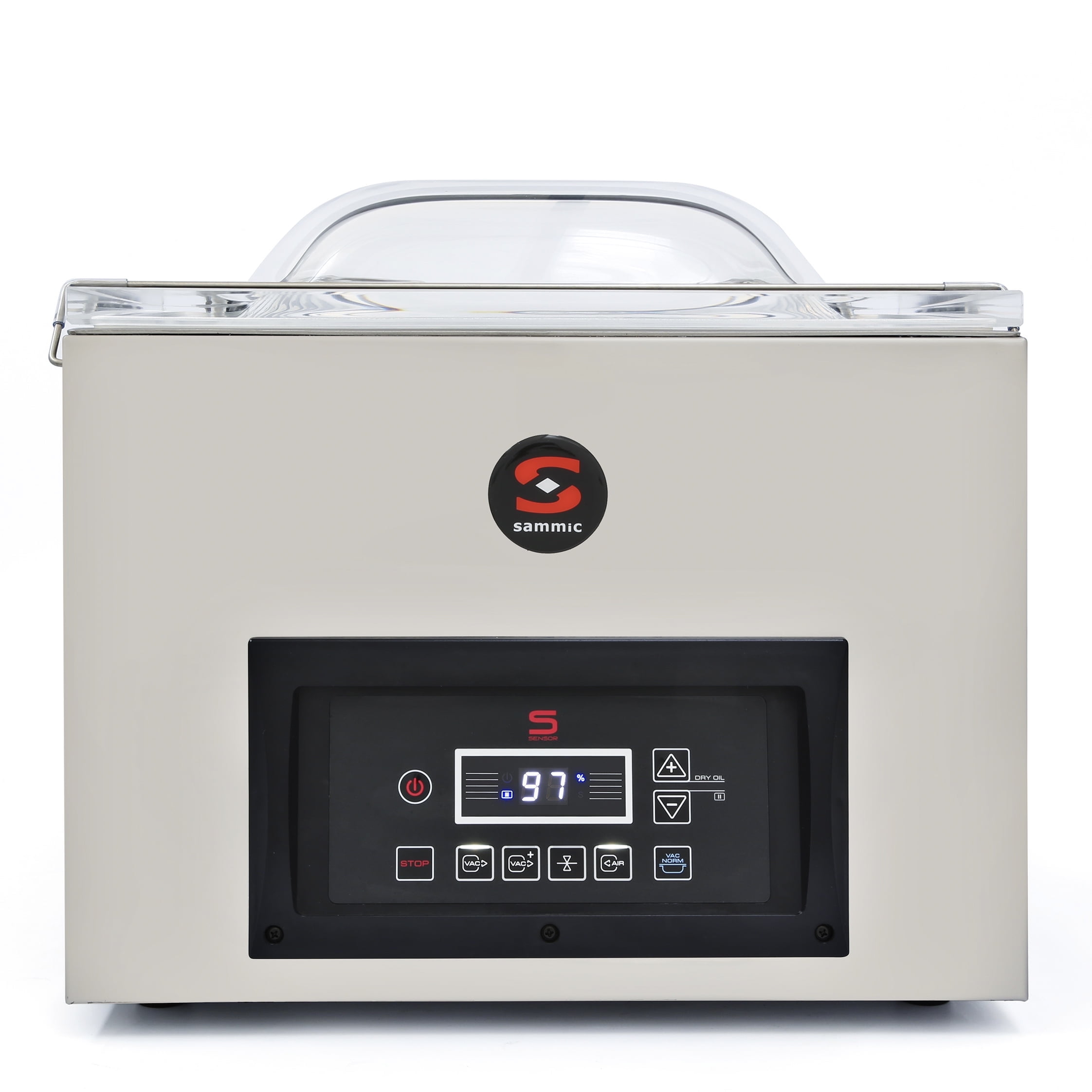 Sammic SE-416 Vacuum Packing Machine, 17" Seal Bar, Double Seal System, Sensor-Controlled Oil Pump, Countertop Stainless Steel Chamber Sealer, 560 ft³/hr, 120V, Compact Commercial Use