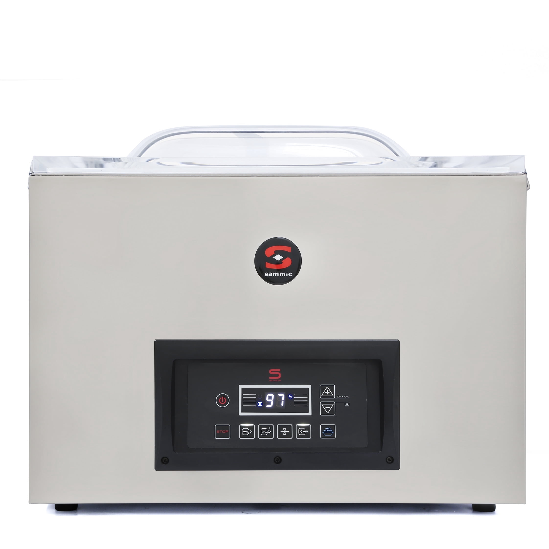 Sammic SE-520CC Vacuum Packing Machine, Countertop, Dual 17” Removable Sealing Bars, Double Seal Wire, 22.3”W x 16.9”D x 8.4”H Chamber, Stainless Steel, Sensor Control, 120V