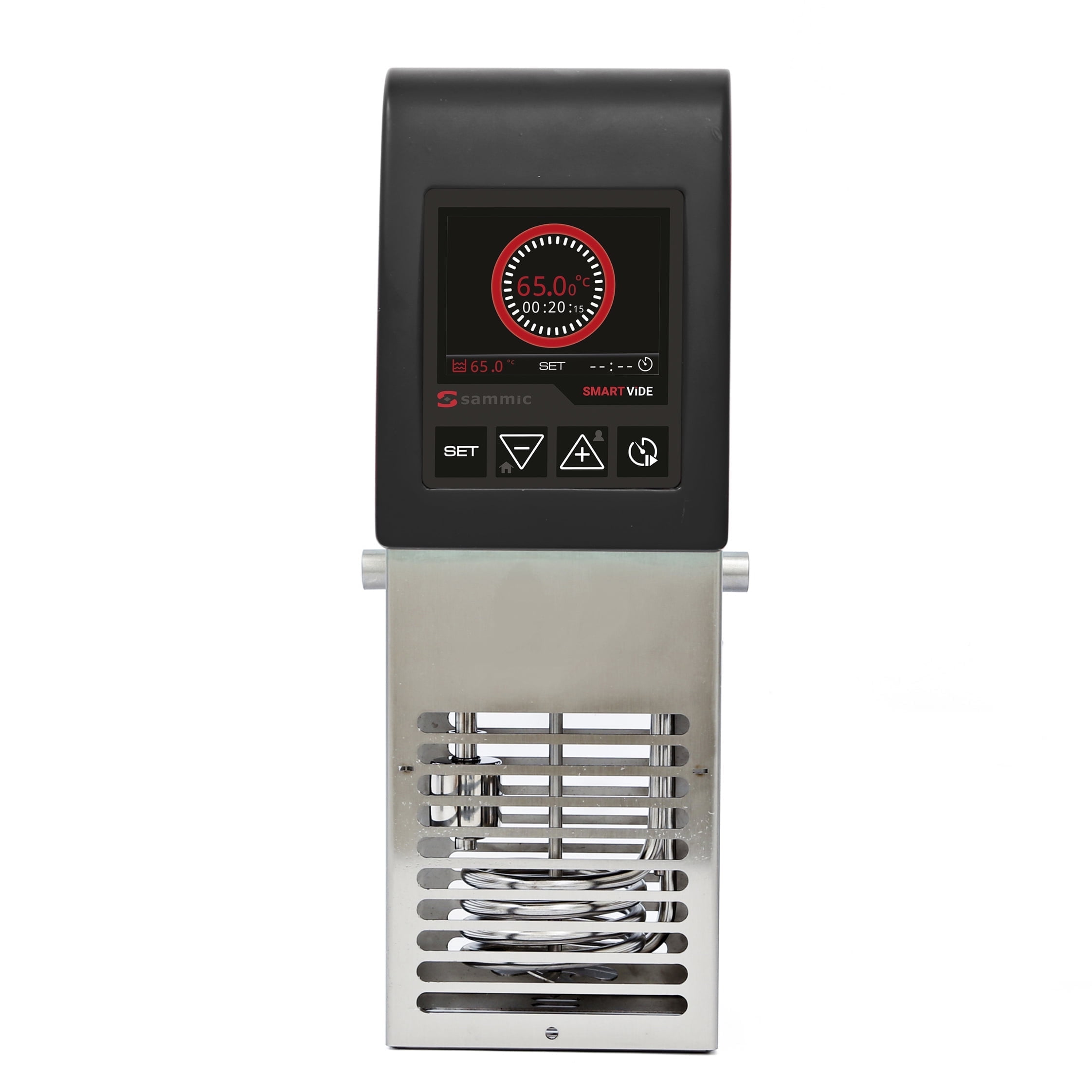 Sammic SMARTVIDE5 (1180103) Sous Vide Cooker, 30 L/8 Gal Immersion Circulator with Stirrer, 3.5" TFT Display, 41°F-203°F Range, Bluetooth, Timer, Stainless Steel, 1.6 HP, 120 V