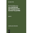 thumbnail image 1 of Sammlung GÃ¶schen Allgemeine Betriebswirtschaftslehre. Band 2, Book 1153, (Hardcover), 1 of 1