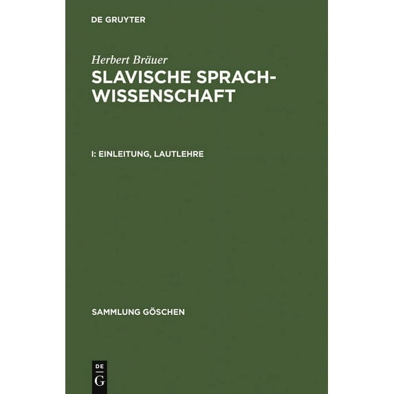 Sammlung Göschen Einleitung, Lautlehre, Book 1191, (Hardcover)
