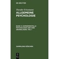 thumbnail image 1 of Sammlung GÃ¶schen Experimentelle Psychologie und ihre Grundlagen, Teil 1, Book 833, (Hardcover), 1 of 1