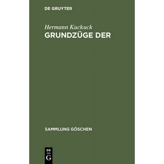 Sammlung Göschen Grundzüge Der Pflanzenzüchtung, Book 7134, (Hardcover)