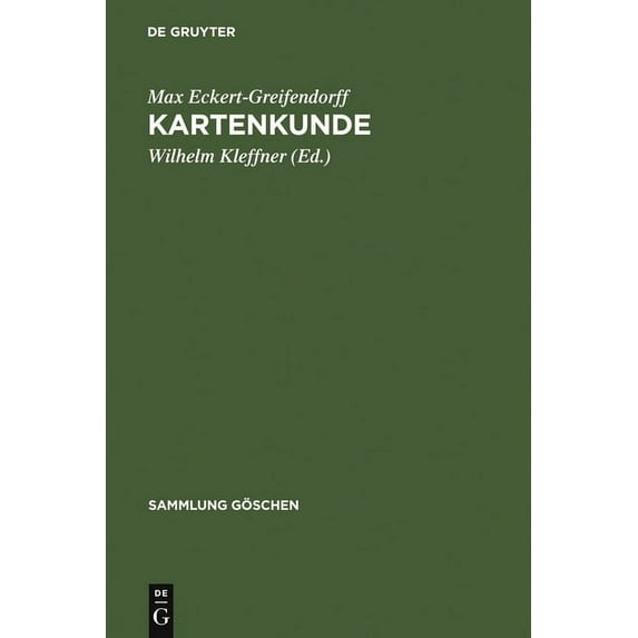 Sammlung Göschen Kartenkunde, Book 30, (Hardcover)