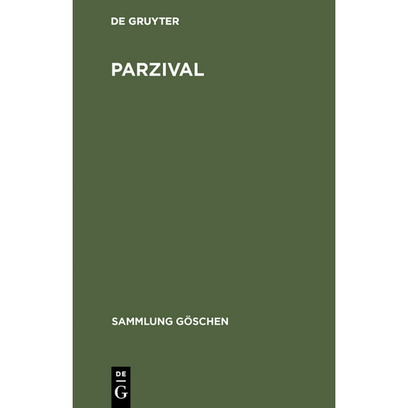 Sammlung Göschen Parzival, Book 5021, (Hardcover)