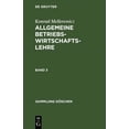 thumbnail image 1 of Sammlung GÃ¶schen Sammlung GÃ¶schen Allgemeine Betriebswirtschaftslehre, Book 1154, (Hardcover), 1 of 1