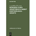 thumbnail image 1 of Sammlung Guttentag BÃ¼rgerliches Gesetzbuch nebst EinfÃ¼hrungsgesetz, Book 38, (Hardcover), 1 of 1