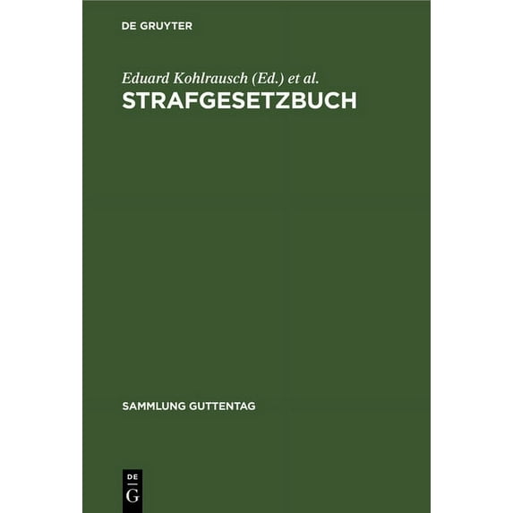 Sammlung Guttentag Strafgesetzbuch, Book 2, (Hardcover)