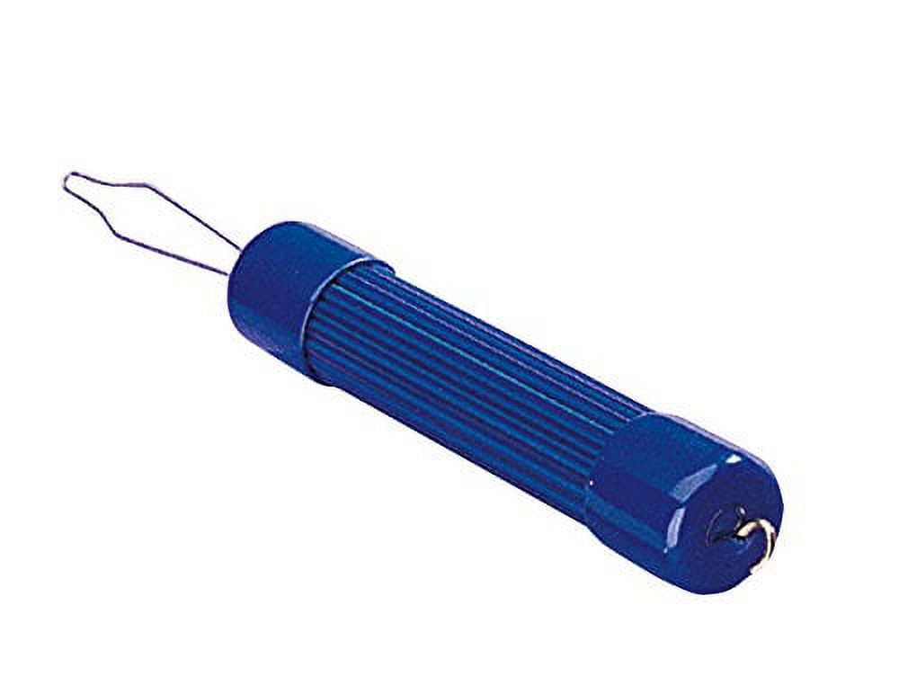 Sammons Preston 51730 Button Hook with Zipper Pull, Plastic Zipper Puller and Button Assist Tool with 1" Handle for Pulling Small Zippers and Buttoning Pants and Shirts, Dressing Aid